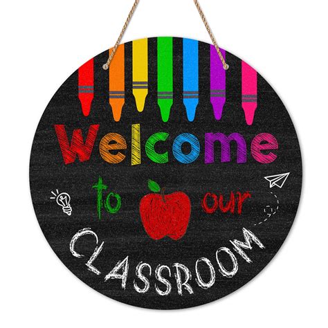 Buy FLYAB Welcome Sign for Classroom Door Decorations 11.5" Welcome to ...