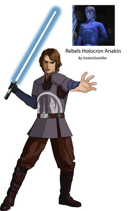 A digital illustration I made of Anakin in his Rebels holocron outfit ...