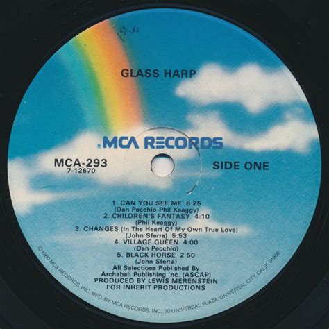 Glass Harp – Glass Harp (1980, Vinyl) - Discogs