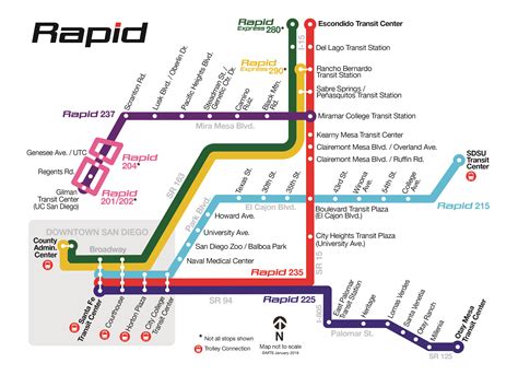 Rapid Bus Service | San Diego Metropolitan Transit System