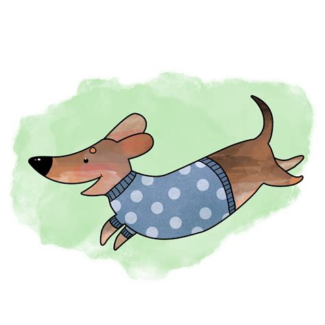 Cute Sausage Dog Clip Art Dachshund Weiner Doxie Clipart - Etsy UK