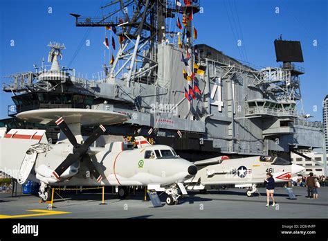 Midway Aircraft Carrier Museum, San Diego, California, USA Stock Photo ...