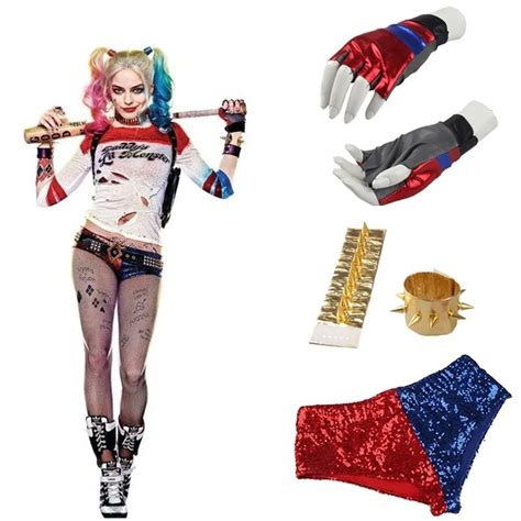 Harley Quinn Cosplay Costume Accessories Movie Suicide Squad Fancy ...