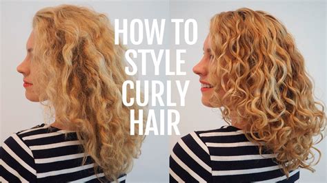 How to style curly hair for frizz free curls - YouTube