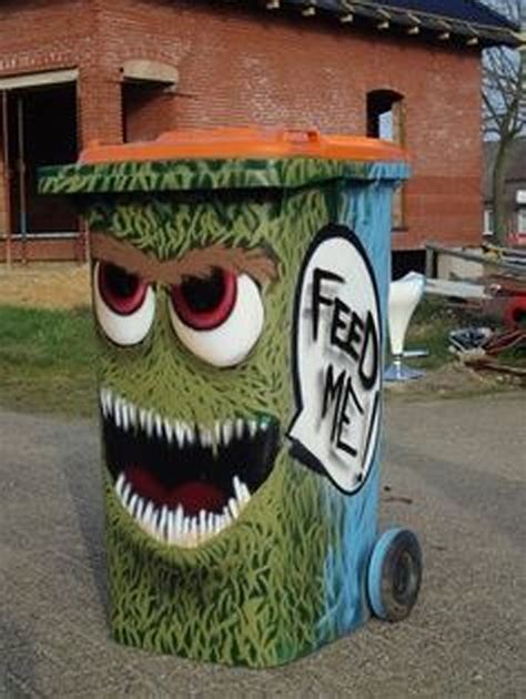 Trash Can Street Art | Upcycle Art