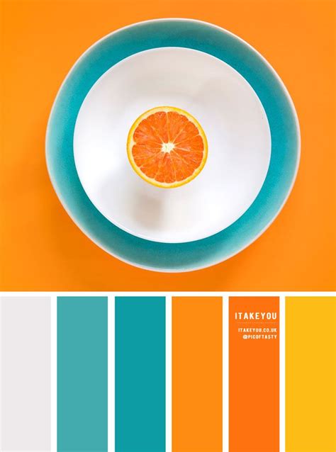 Orange And Teal Color Palette