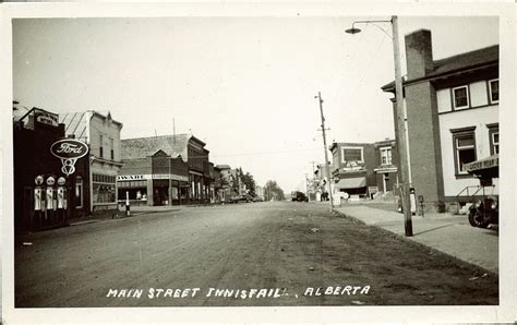 Postcard 3819: Main Street Innisfail, Alberta (1910])