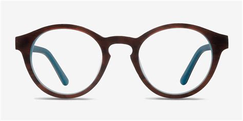 Dreamy Round Brown Blue Full Rim Eyeglasses | Eyebuydirect