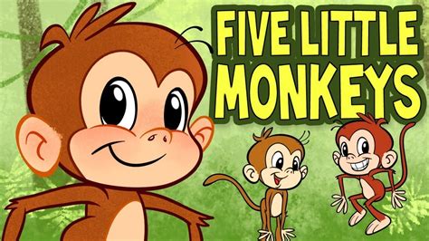 Five Little Monkeys | Nursery Rhymes & Kids Songs| toddlersfun - YouTube