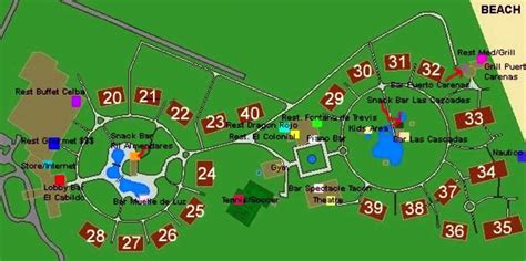 Resort Map | Memories Varadero Beach Resort | Varadero, Cuba