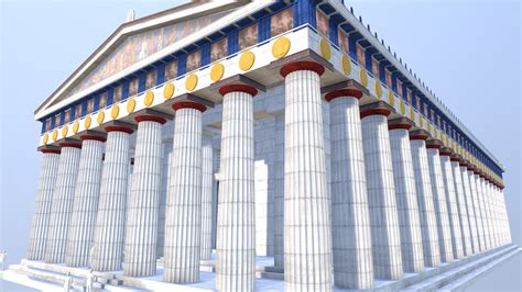 Templo Grego Do Partenon Modelo 3D TurboSquid 1678601 ...