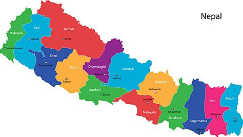 Black Nepal Map Boundary Kathmandu Element Vector, Boundary, Kathmandu ...