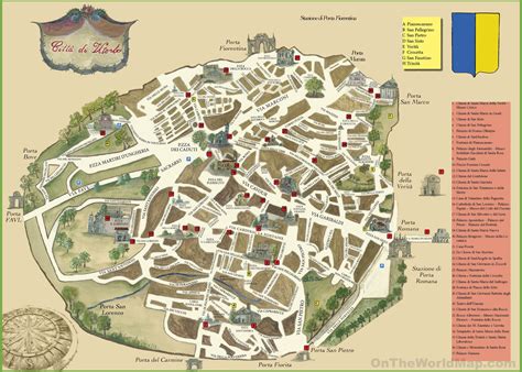 Viterbo sightseeing map - Ontheworldmap.com