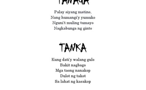 Tanaga Tagalog Senryu