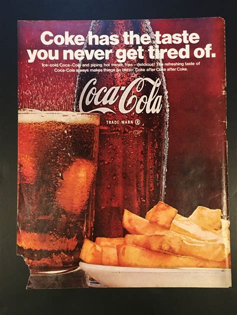 2 1967 COCA-COLA Coke ADS Soda Beverage Magazine Color Print ...