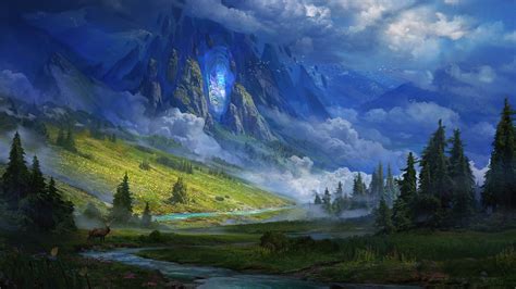 Fantasy, Mountain, Landscape, Digital Art 4k, HD Wallpaper | Rare Gallery