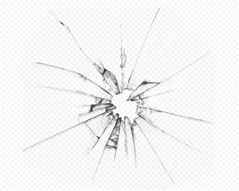 HD Broken Crack Glass Mirror Effect PNG | Citypng