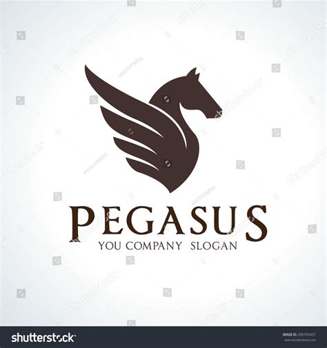 Pegasus Vector Logo Template Stock Vector (Royalty Free) 295705457 ...