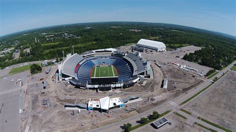 Aerial photos of the progress at Ralph Wilson Stadium. The Buffalo ...