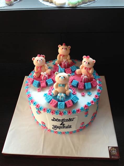 Birthday cake for quadruplets - Cake by Cake Lounge - CakesDecor