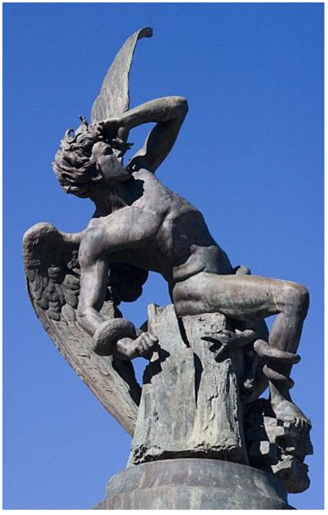 El ángel caído (1874). Ricardo Bellver. (Parque del Retiro, Madrid ...