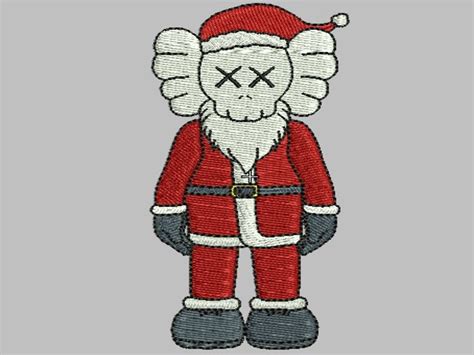 Embroidery File Kaws Digitized Logo Digital Download for Embroidery ...