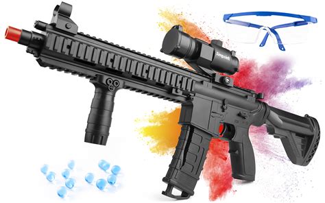 Buy Noxew Gel Ball Blaster, Electric M416 Splatter Ball with Goggles ...