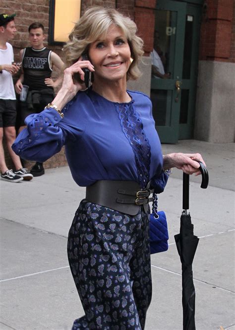 JANE FONDA Out and About in New York 07/07/2016 - HawtCelebs