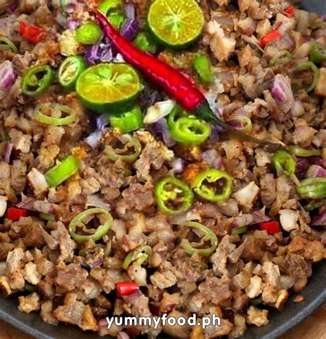 Awesome Sizzling Pork Sisig Recipe - Pinoy Recipe » Yummy Food Ph