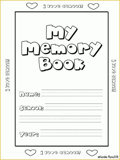 Free Memory Book Templates