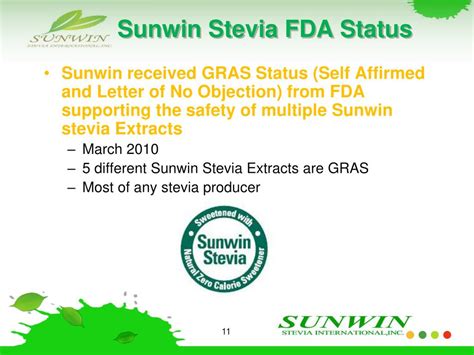 PPT - SUNWIN STEVIA INTERNATIONAL, INC. OTC QB: SUWN PowerPoint ...