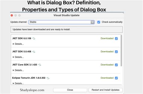 What is Dialog Box? Definition, Properties and Types of Dialog Box