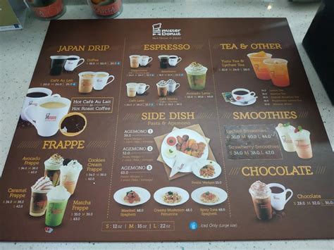 Menu at Mister Donut, North Jakarta, PIK Avenue Mall