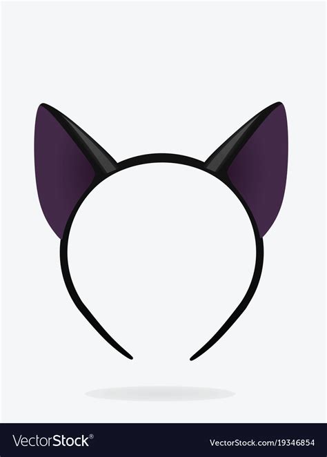 Cat ears mask Royalty Free Vector Image - VectorStock