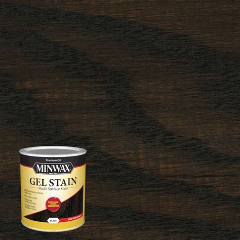 Minwax Gel Stain Oil-Based Black Semi-Transparent Interior Stain (1 ...