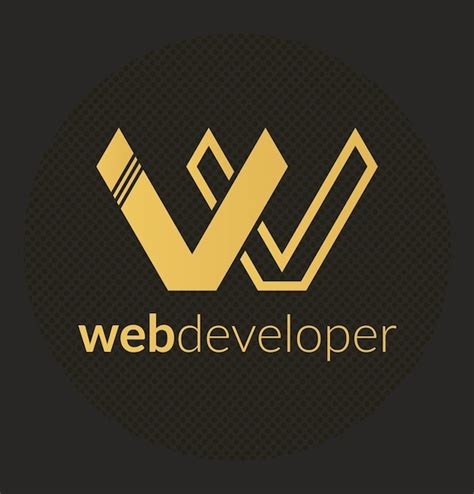 Premium Vector | Web developer logo template