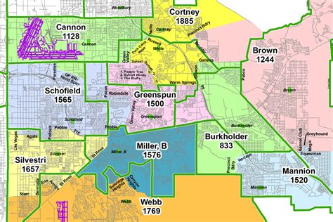 Clark County School District Map - Map Of West