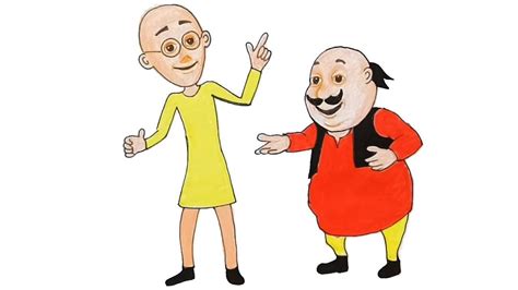 Motu Patlu Group Drawing Motu and patlu two friends living in fufuri ...