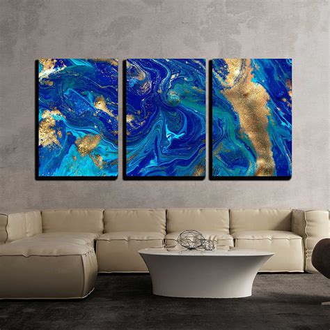 3 PCS Modern Abstract Canvas DIY By Number Kit Digital Oil Painting ...