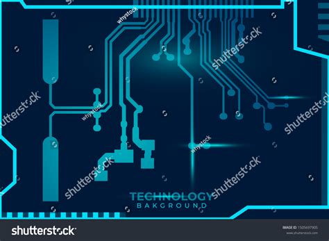 Circuit Board Design Background Vector Illustration Stock Vector ...