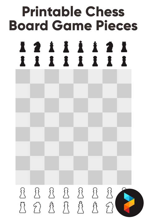 Printable Chess Pieces Templates Free - Printable Templates