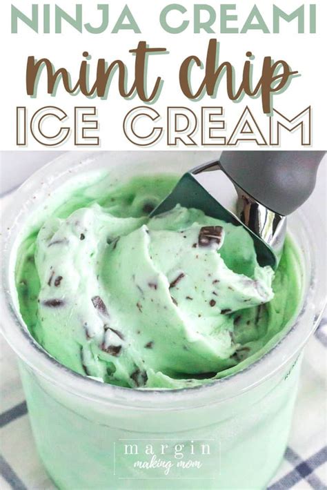 Delicious Ninja Creami Mint Chocolate Chip Ice Cream - Margin Making Mom®