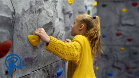 Watch The Children Enjoy Our Traversing Climbing Wall