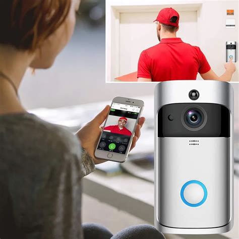 Wireless Smart Doorbell Wifi Video Doorbell 720p Hd Security Camera ...