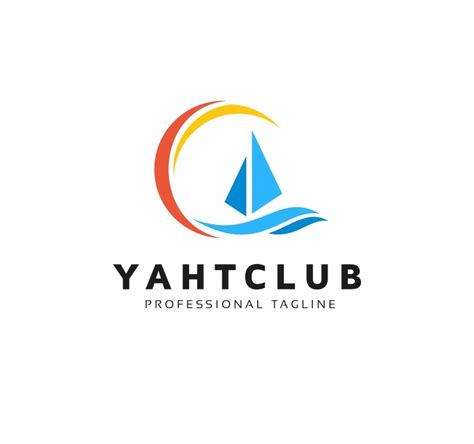 Yacht Club Logo Template #86079 - TemplateMonster