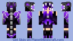 Ender Dragon Girl Minecraft Skin