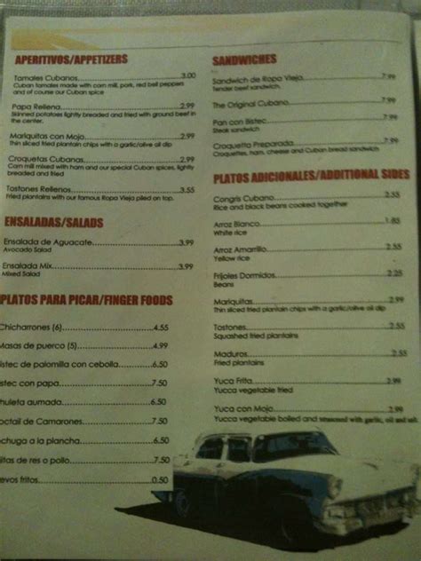 Havana Grill Menu, Menu for Havana Grill, Madison, Nashville ...