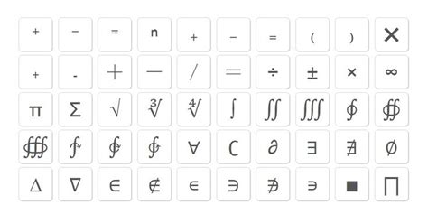 math symbols | Cool text symbols, Math signs, Text symbols