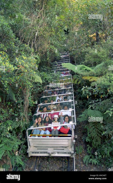 Katoomba Scenic Railway, Blue Mountains National Park, New South Stock ...