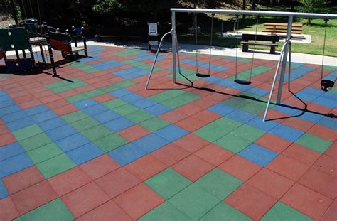 Safe-Play Tiles - Rubber Playground Tiles | Playground tile, Rubber ...